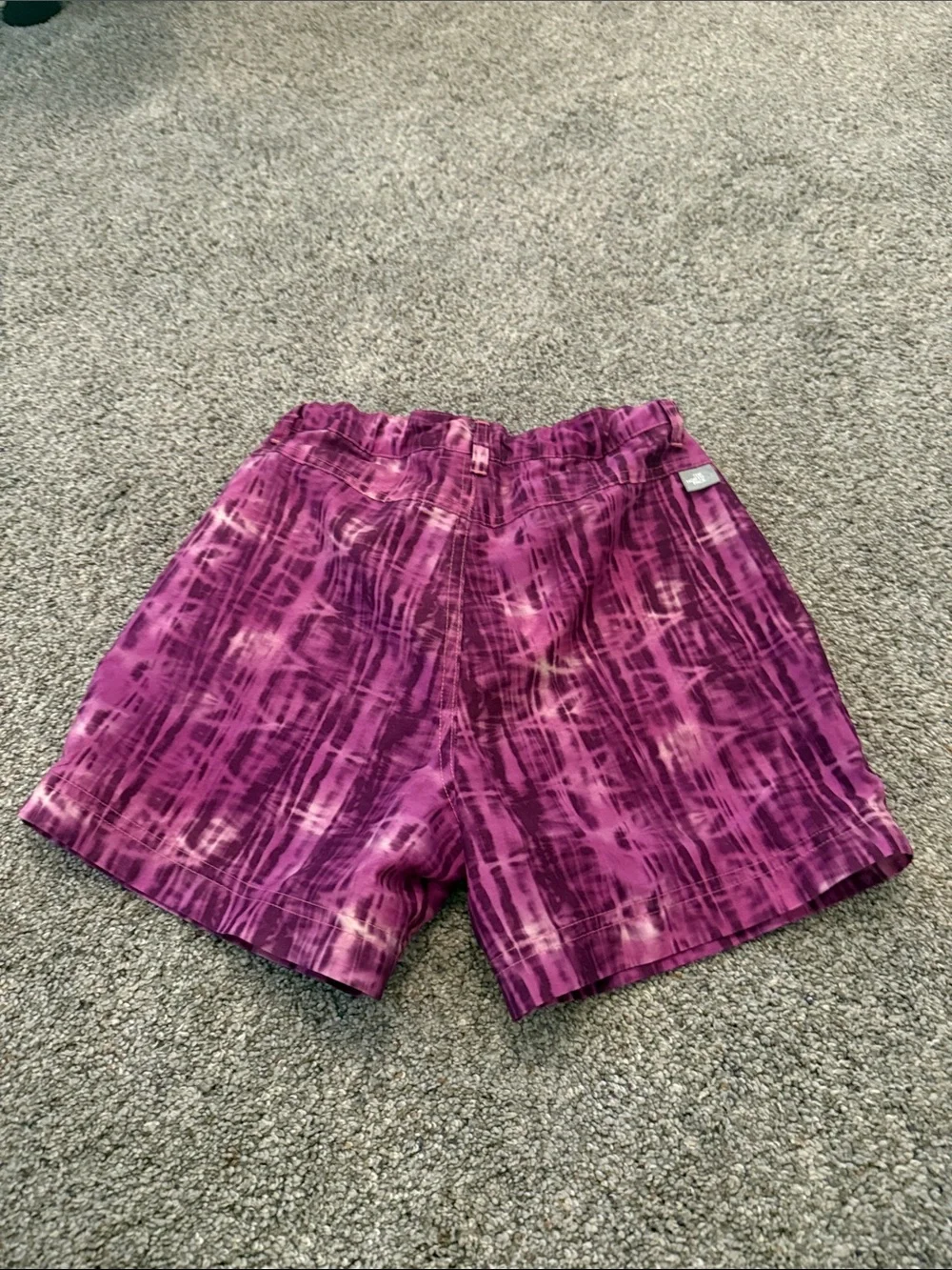 The North Face girls Purple Tie-Dye Board Swim Shorts Medium 10/12